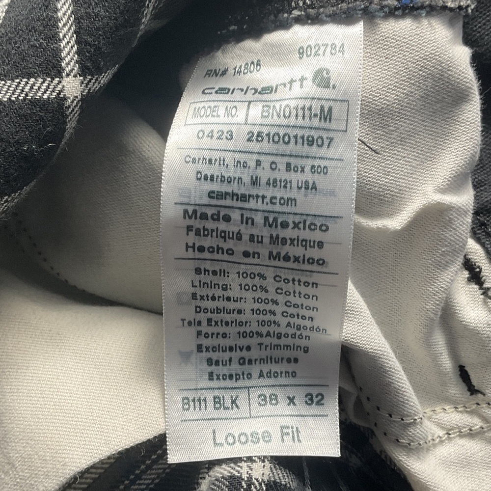 Carhartt Men's blanket lined work wear - Picture 3 of 3